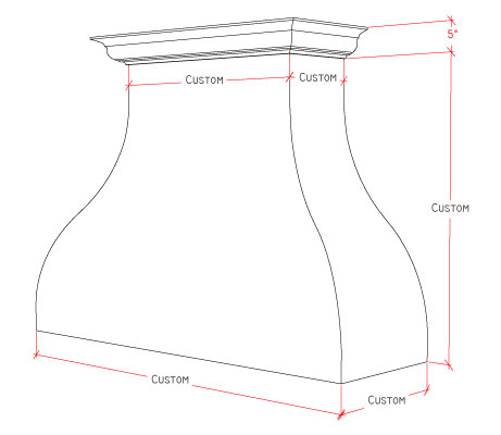 Cast Stone 82 Canopy Hood specifications