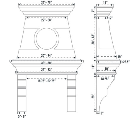 2017 range hoods specifications