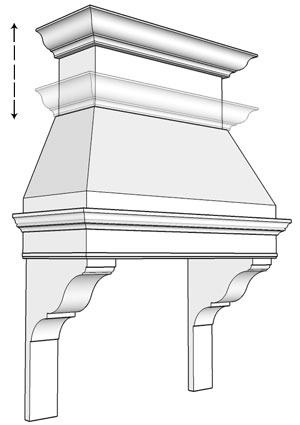 B.2110 precast kitchen hood