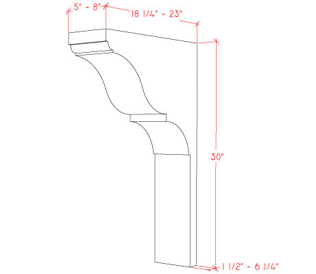 Cast Stone 703 Bracket specifications