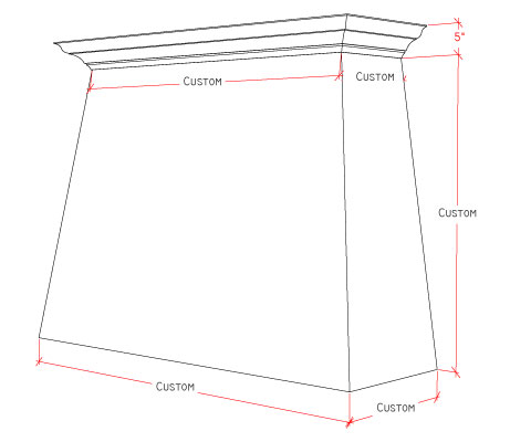 Cast Stone 81 Canopy Hood specifications